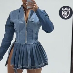 Front Paije denim set